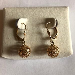 Filigree Ball Pierced Earrings